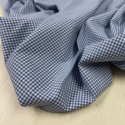 C751 3mm Denim Blues Woven Cotton Gingham Fabric
