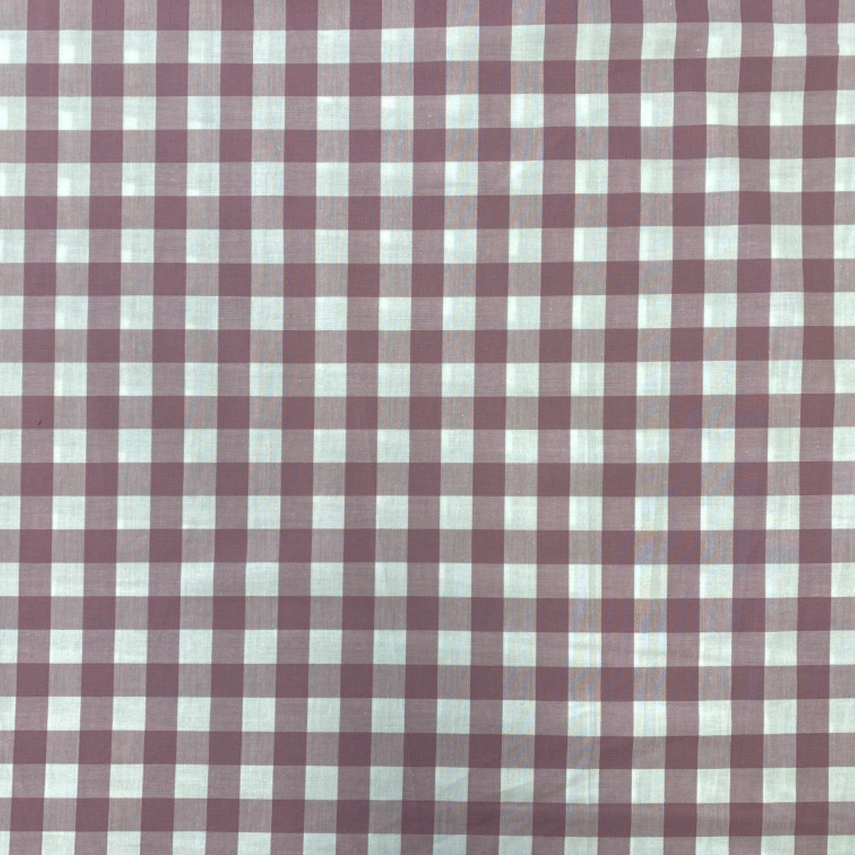 C761 17mm Woven Cotton Gingham Mauve Fabric