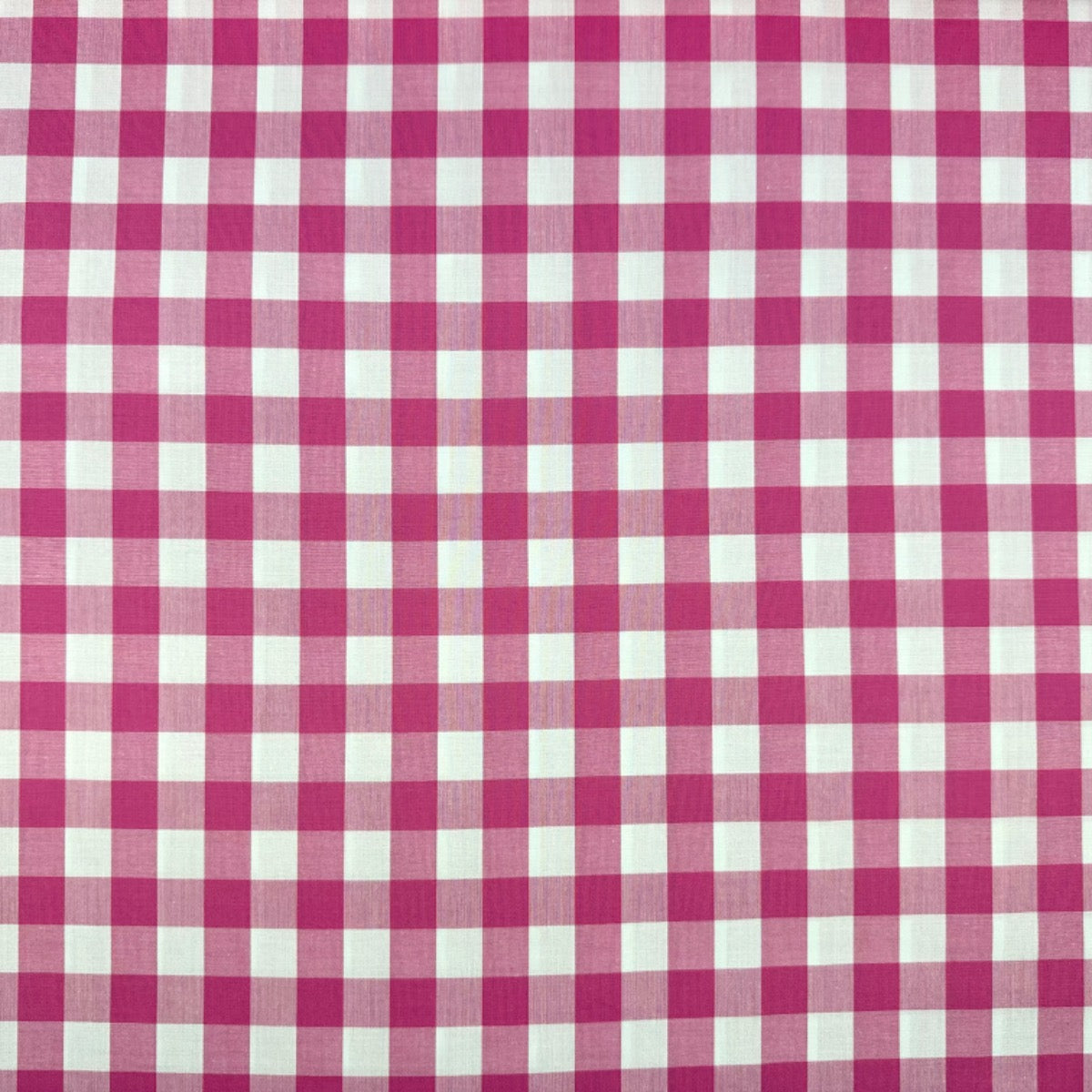 C783 17mm Woven Cotton Gingham Fuchsia Fabric