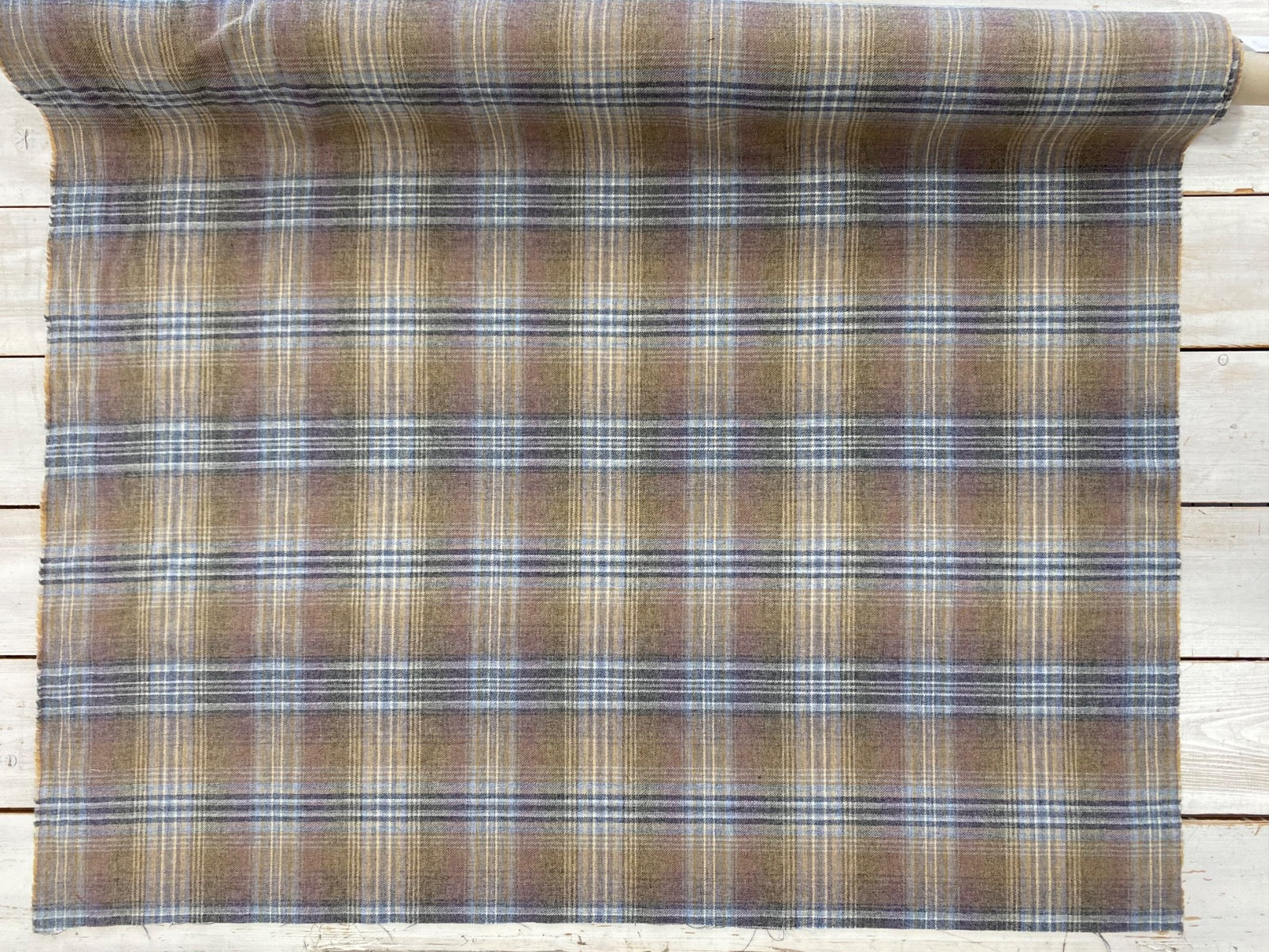 Chess Balmoral Heather 100% Wool Tartan Fabric Full Width