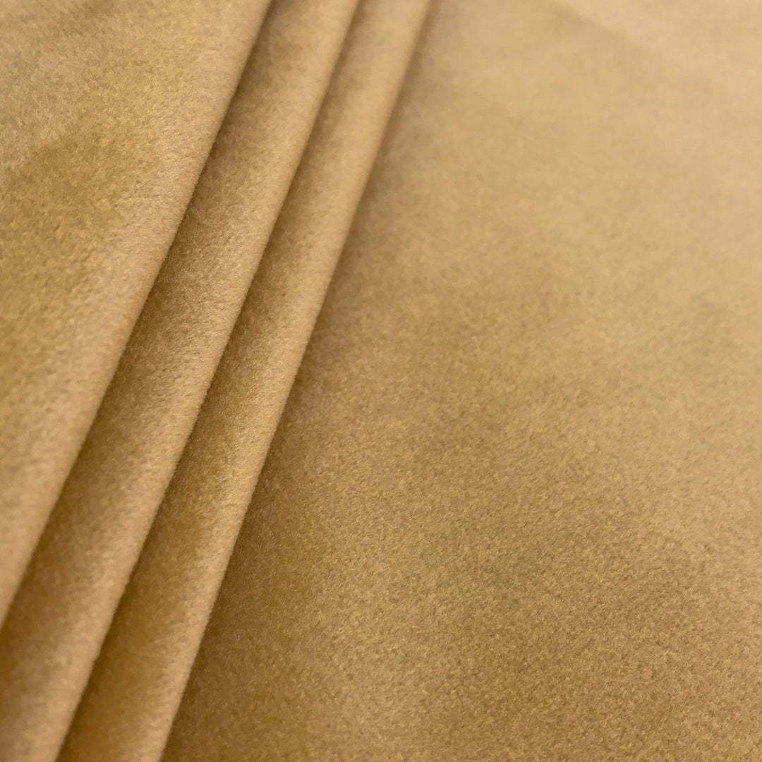 clarke And Clarke alvar ochre velvet fabric 