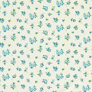 Clarke & Clarke Rosebud Cobalt Fabric