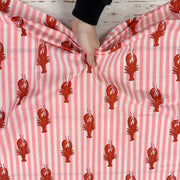 Lobster Stripe Indian Print Pink Tex Ex 2959