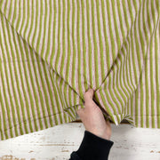 Hand Drawn Stripe Indian Print Lime Tex Ex 2957