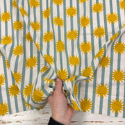 Sunshine Stripe Indian Print Yellow Blue Tex Ex 2958