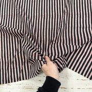 Hand Drawn Stripe Indian Print Black Tex Ex 2956