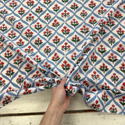 Floral Trellis Indian Print Blue Tex Ex 2999