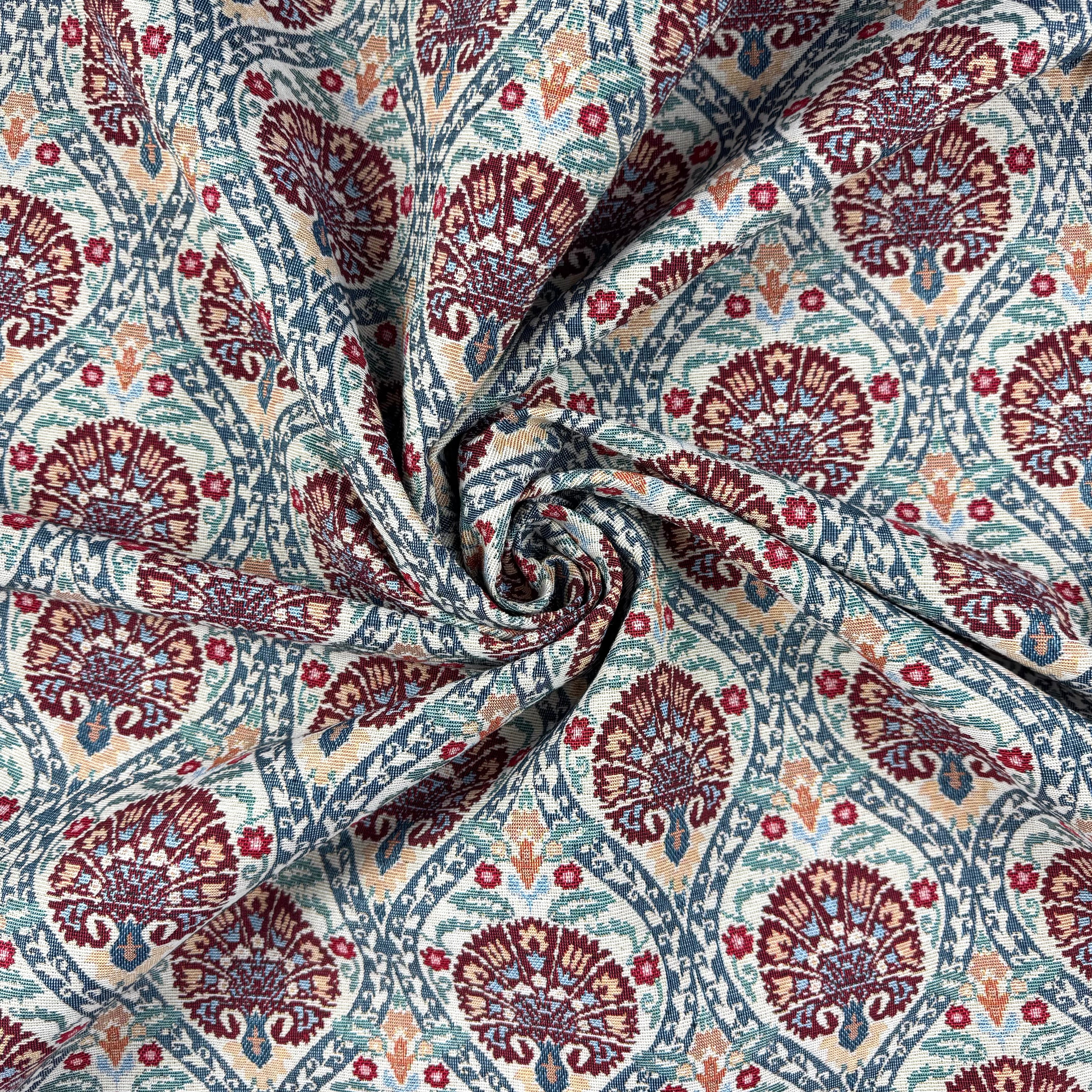 S304 Floral Fan Tapestry Multi
