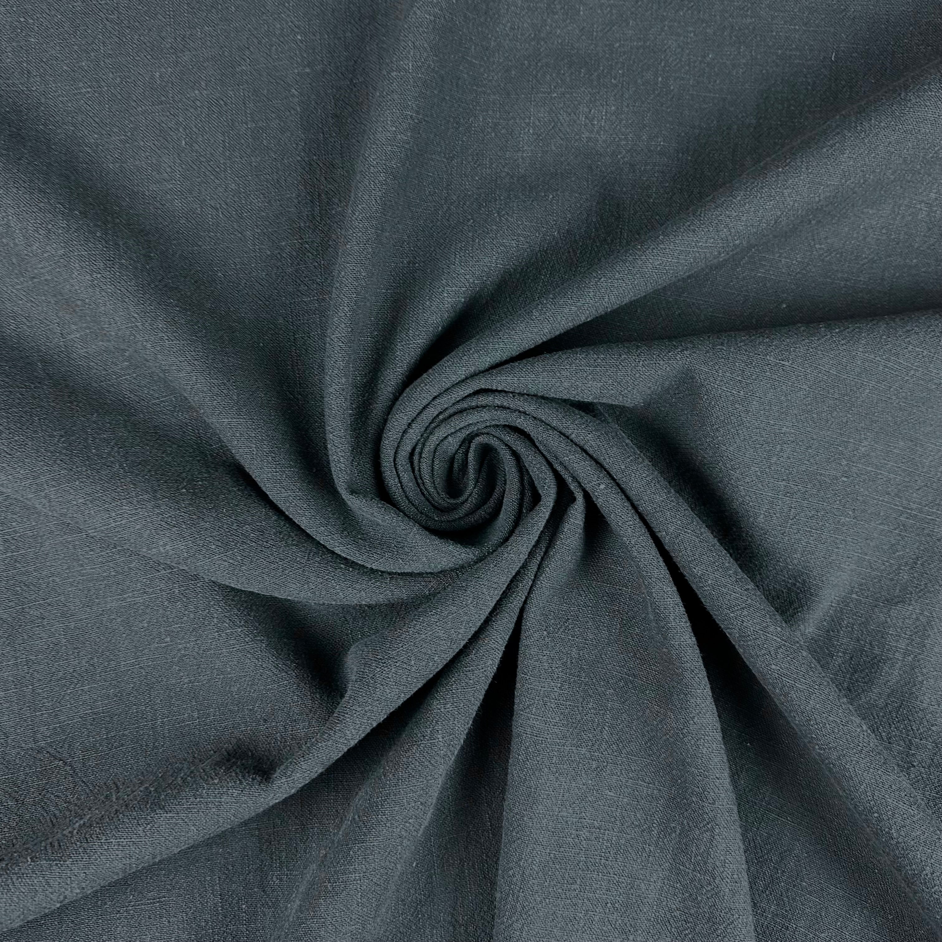 Textured Washed Linen Midnight T561