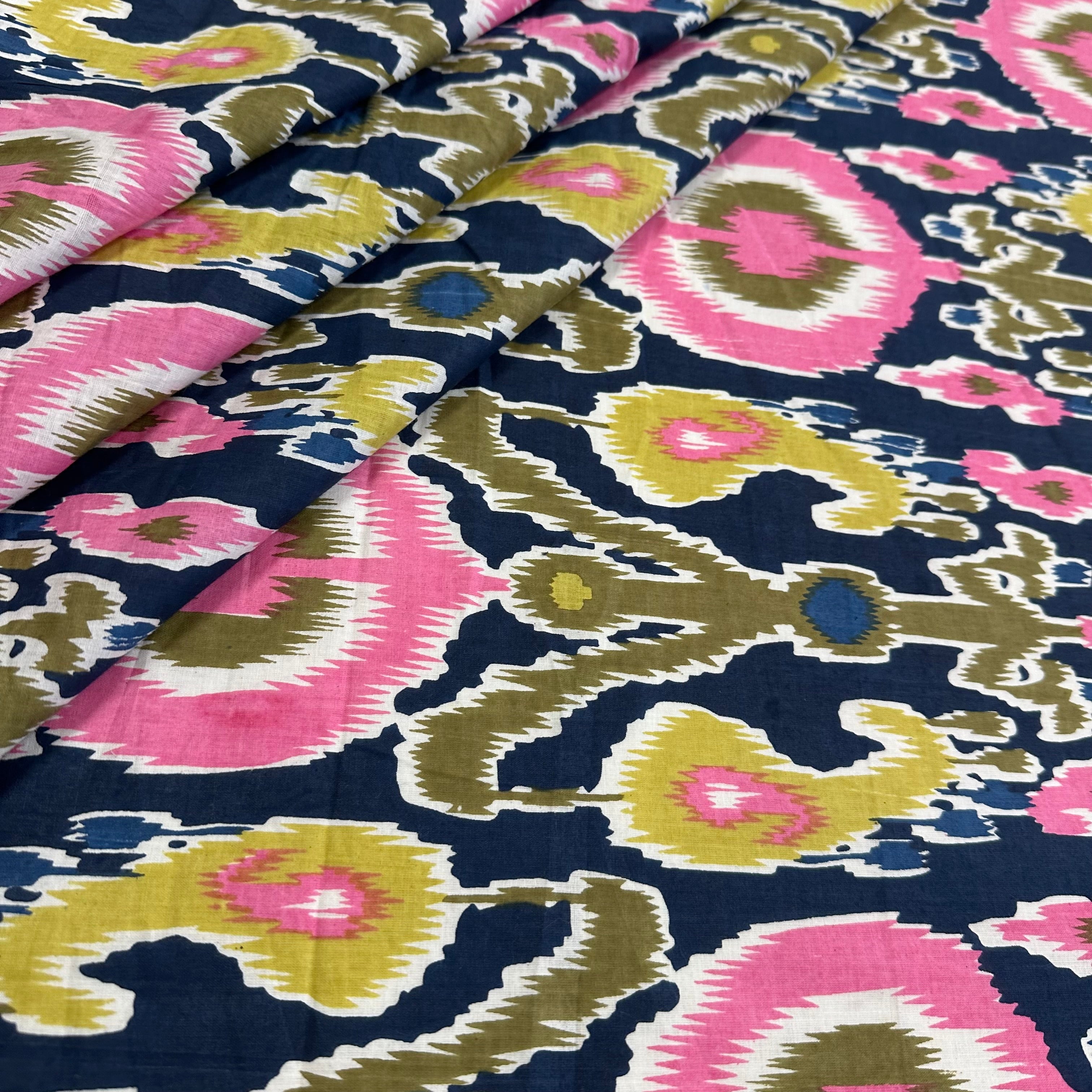 Ikat Indian Print Navy Tex Ex 2985