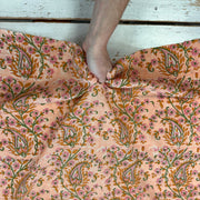Floral Paisley Block Print Pink Tex Ex 2996