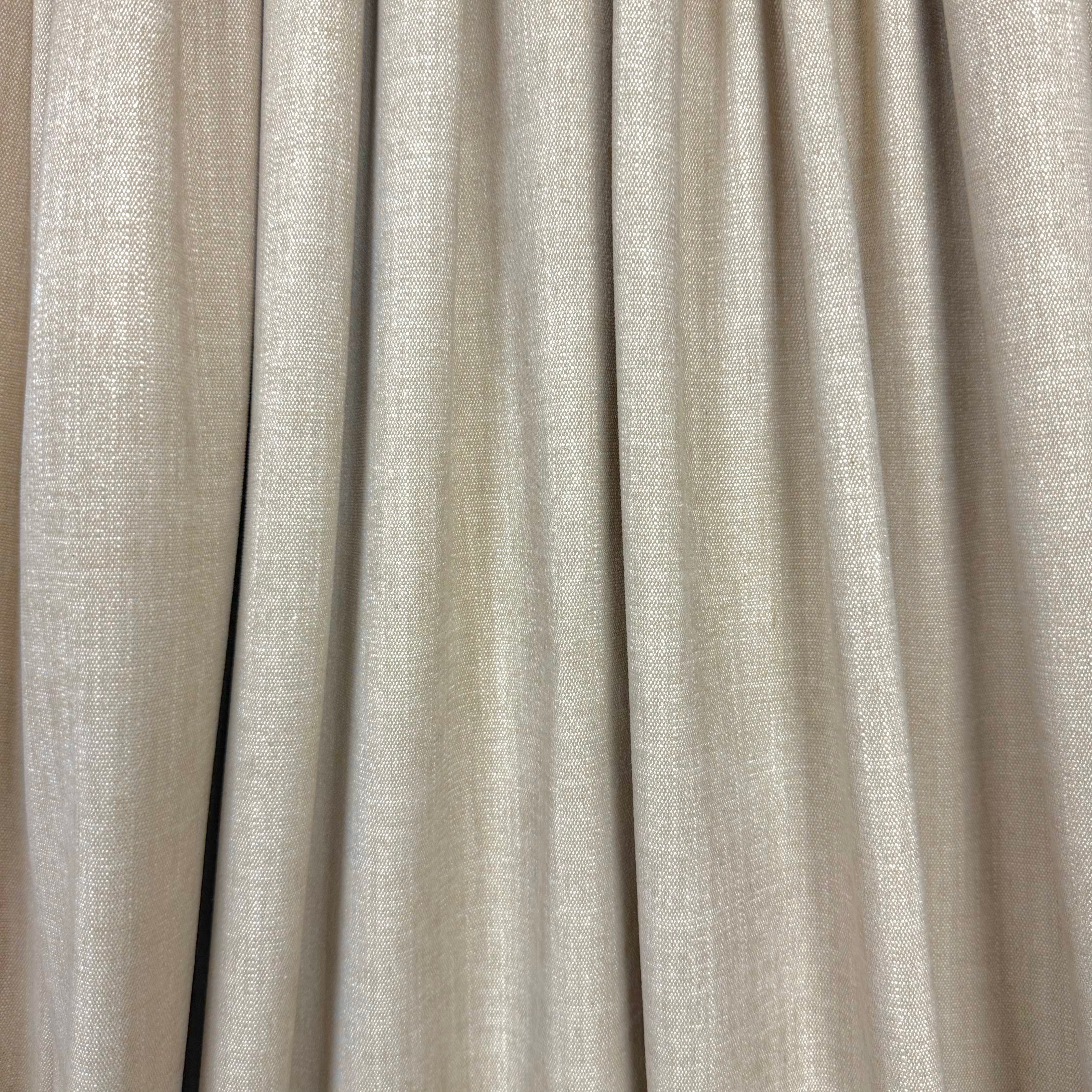 G68 Brushed Super Soft Linen Mix Natural Fabric Gathered