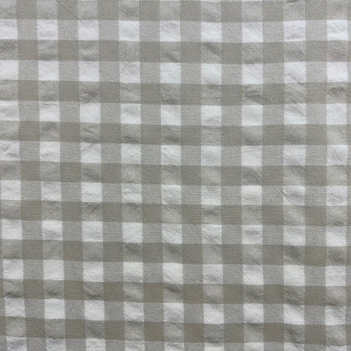 H357 Rustic Chunky Gingham Linen Fabric Swatch
