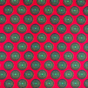 H427 Sunburst Cotton Red Dressmaking Fabric