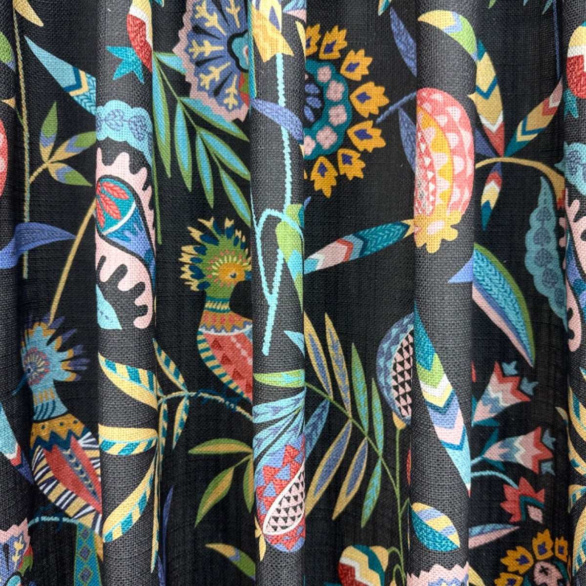 ILiv Hoopoe Charcoal Fabric Gathered