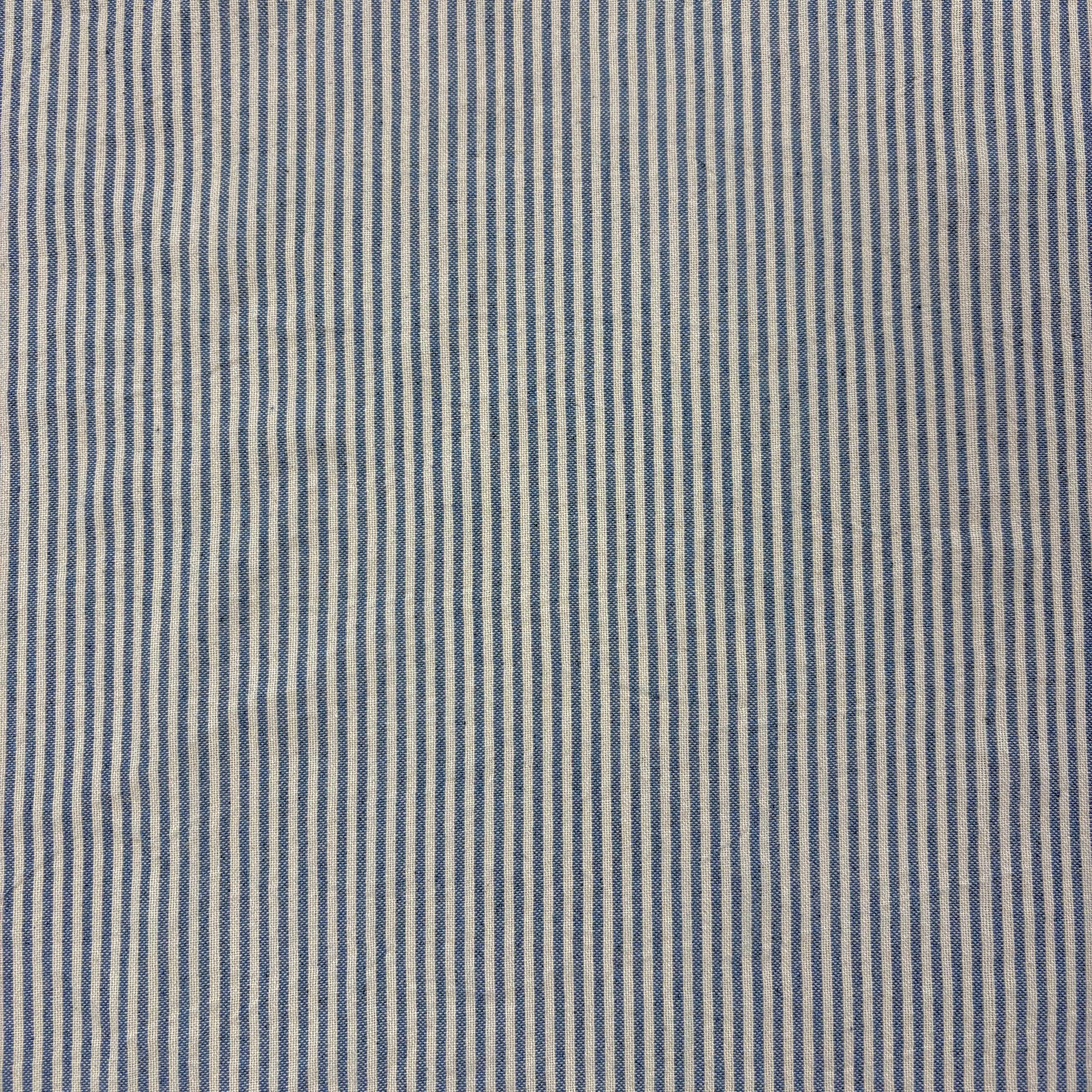 H438 Rustic Pierre Stripe Denim Blue