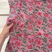 Trailing Flower Block Print Lilac Tex Ex 3025