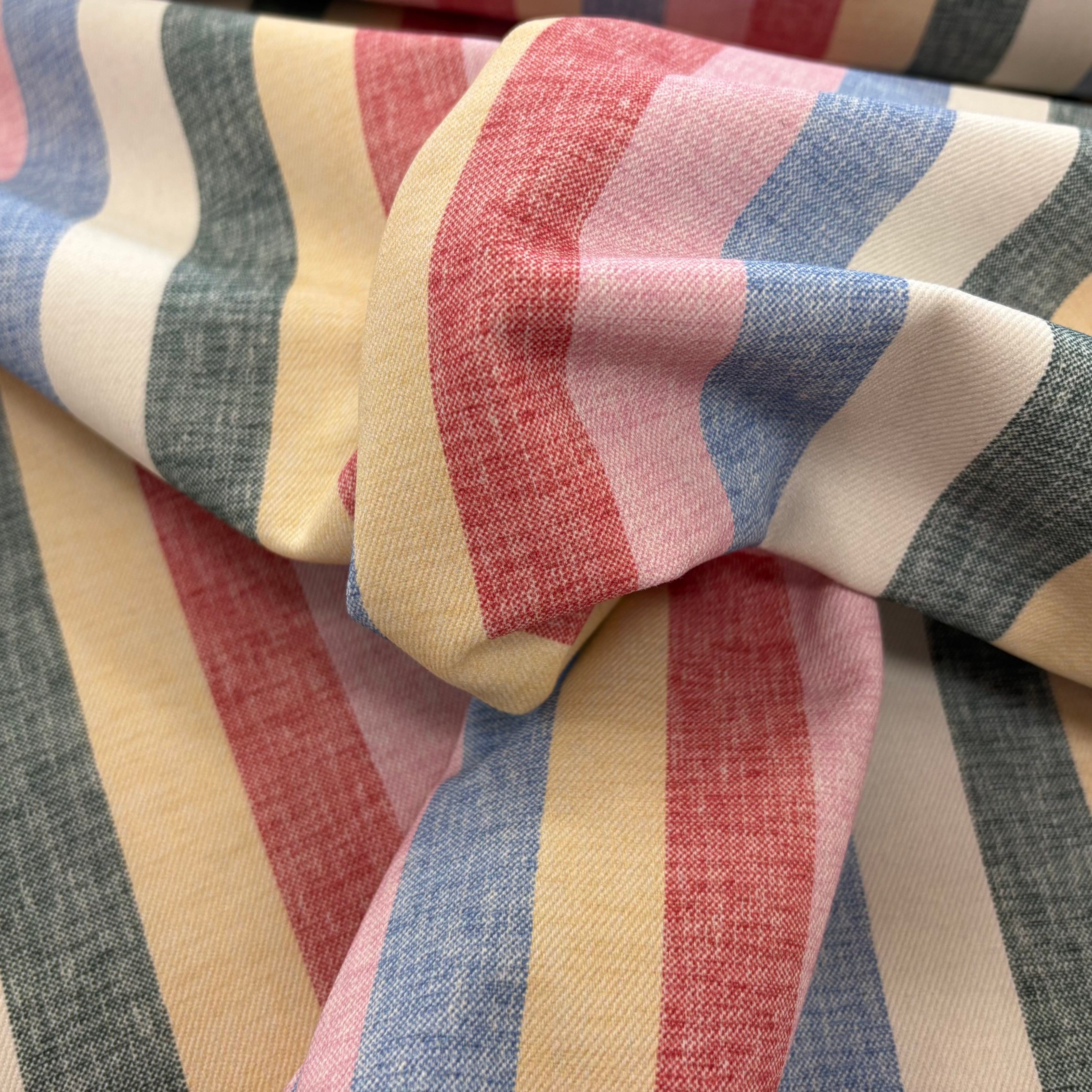 P143 Presley Stripe multi denim