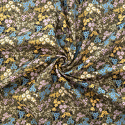 C857 Meadow Flowers Needlecord Green