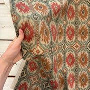 K51 Ikat Stripe Linen Look Sage Spice