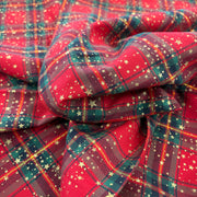 C658 Metallic Christmas Star Tartan