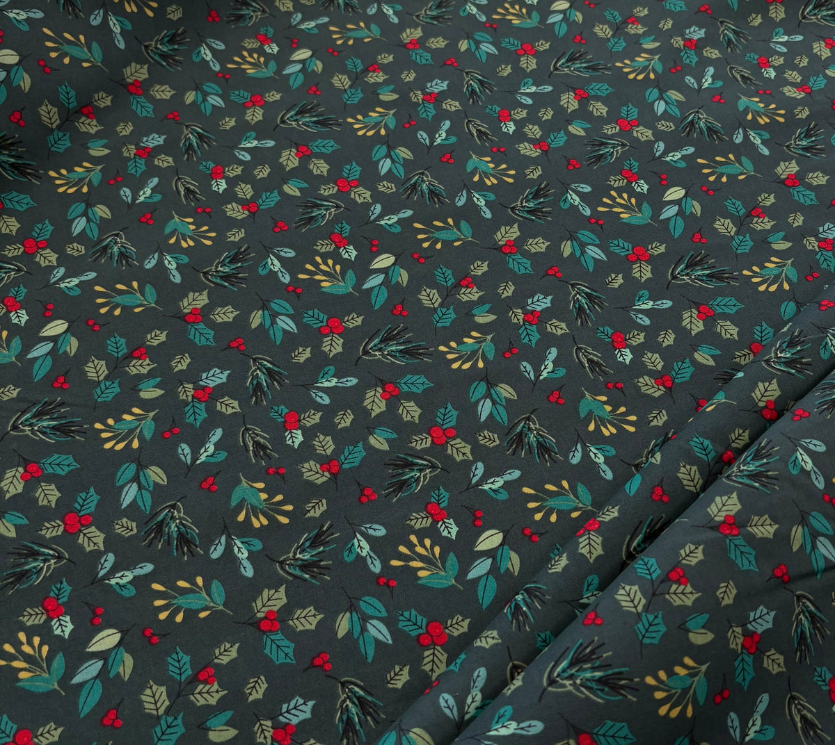 C866 Christmas Holly and Ivy sprigs
