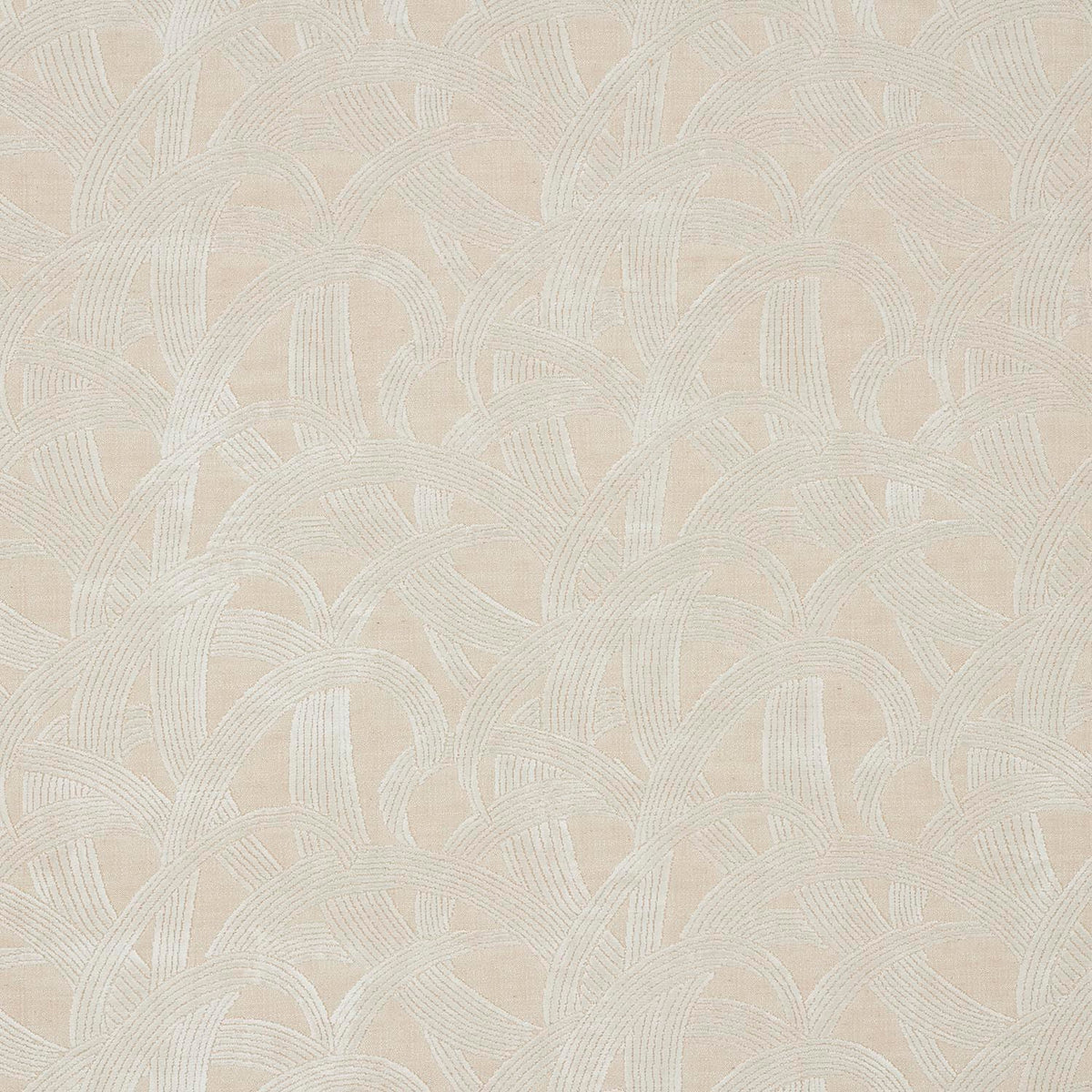 iLiv Azra ivory velvet fabric featuring a contemporary dimensional pattern in rich neutral  tones, shown as a textured fabric swatch.