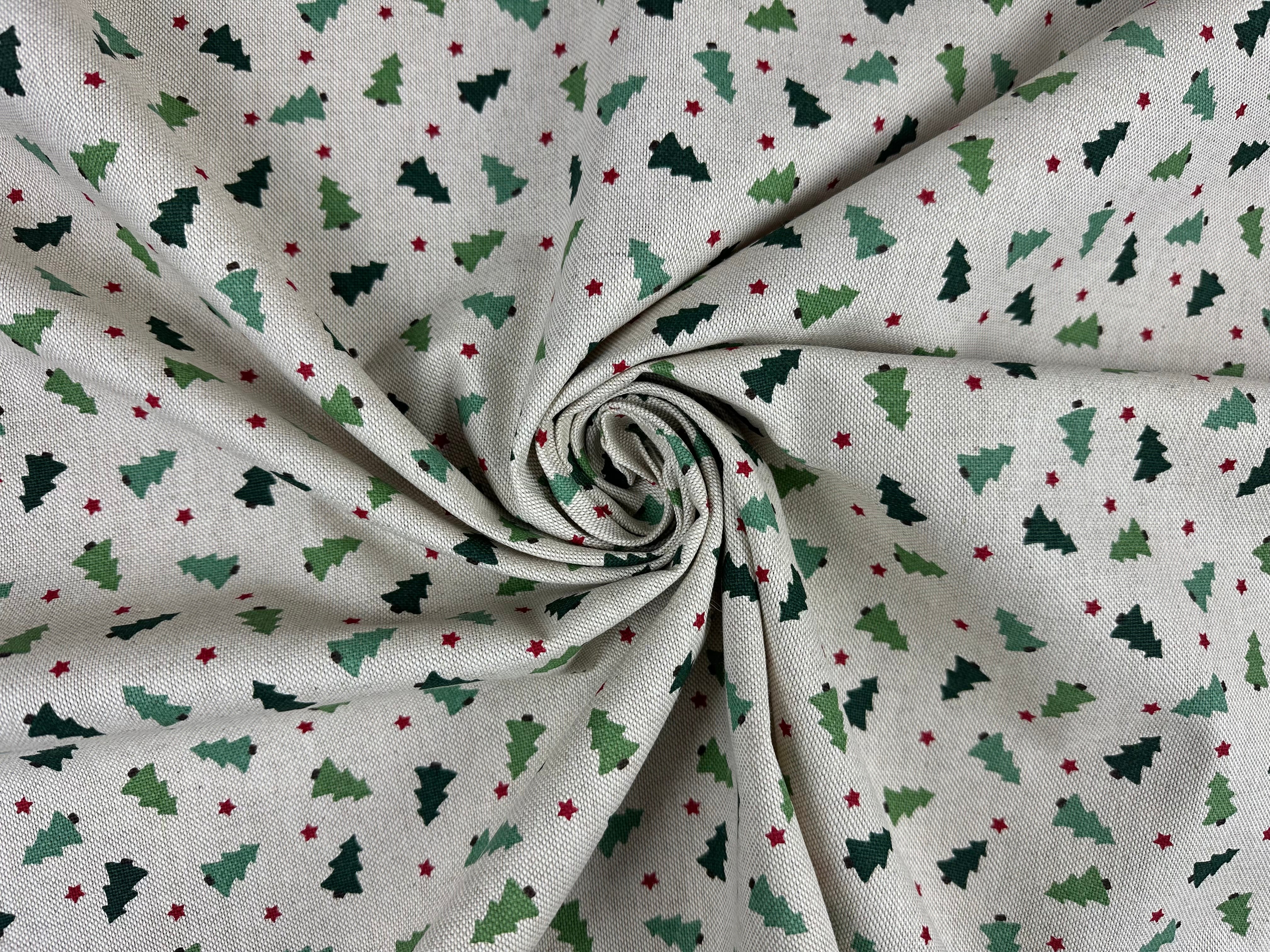 T496 Mini Christmas Trees Linen