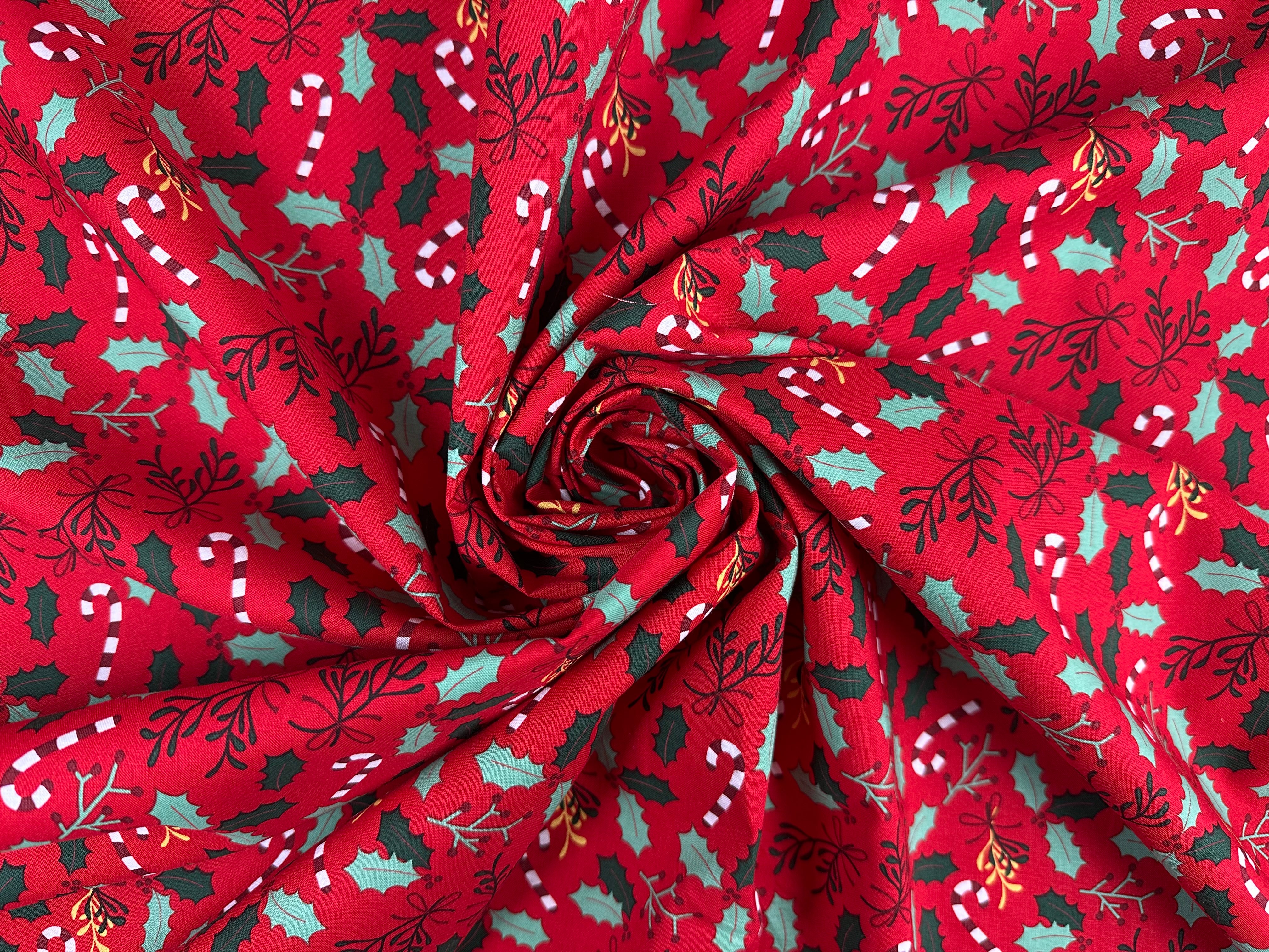 I526 Candy cane and holly