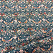 Tex Ex 2725 Hedgerow Birds Navy cotton lawn