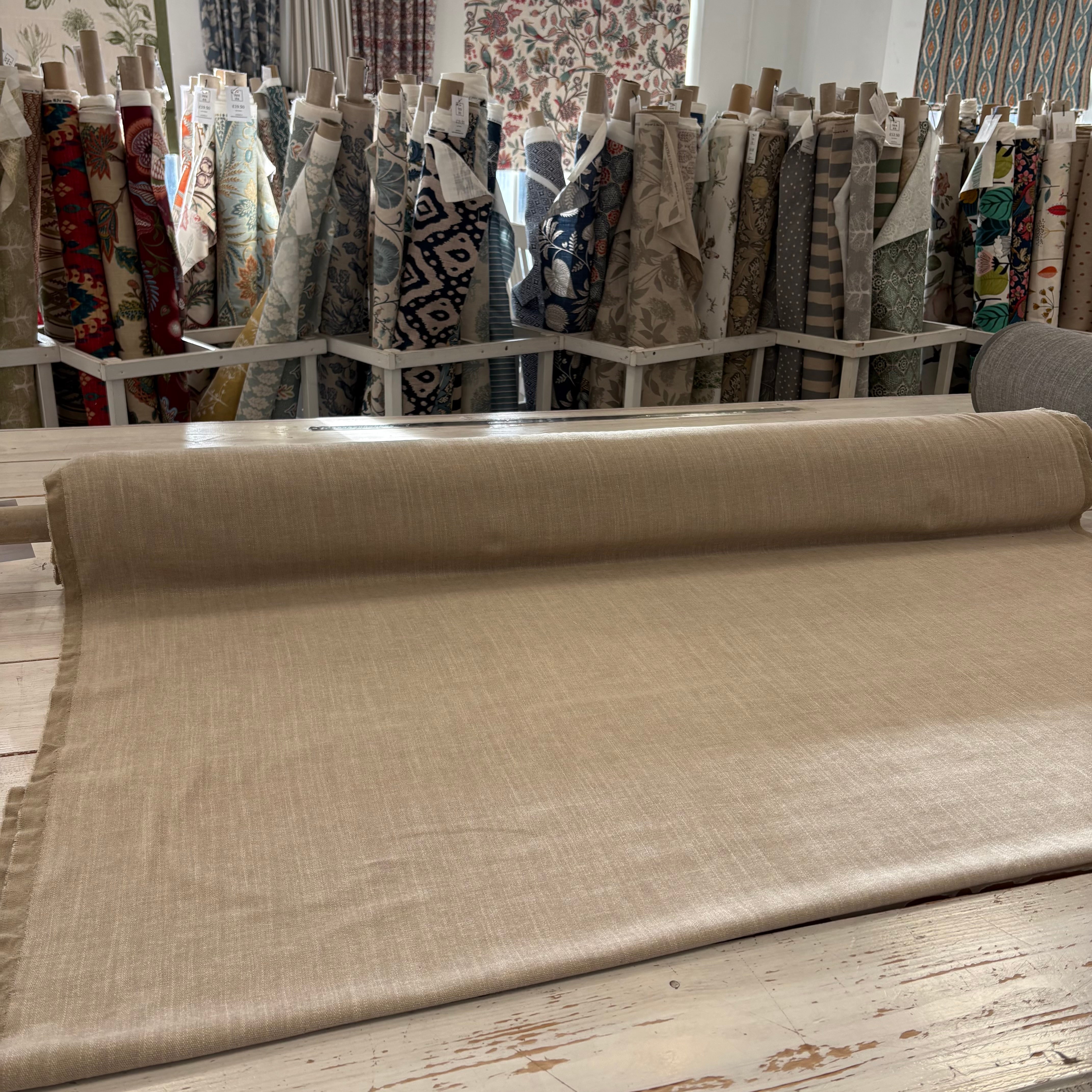 G68 Brushed Super Soft Linen Mix Natural