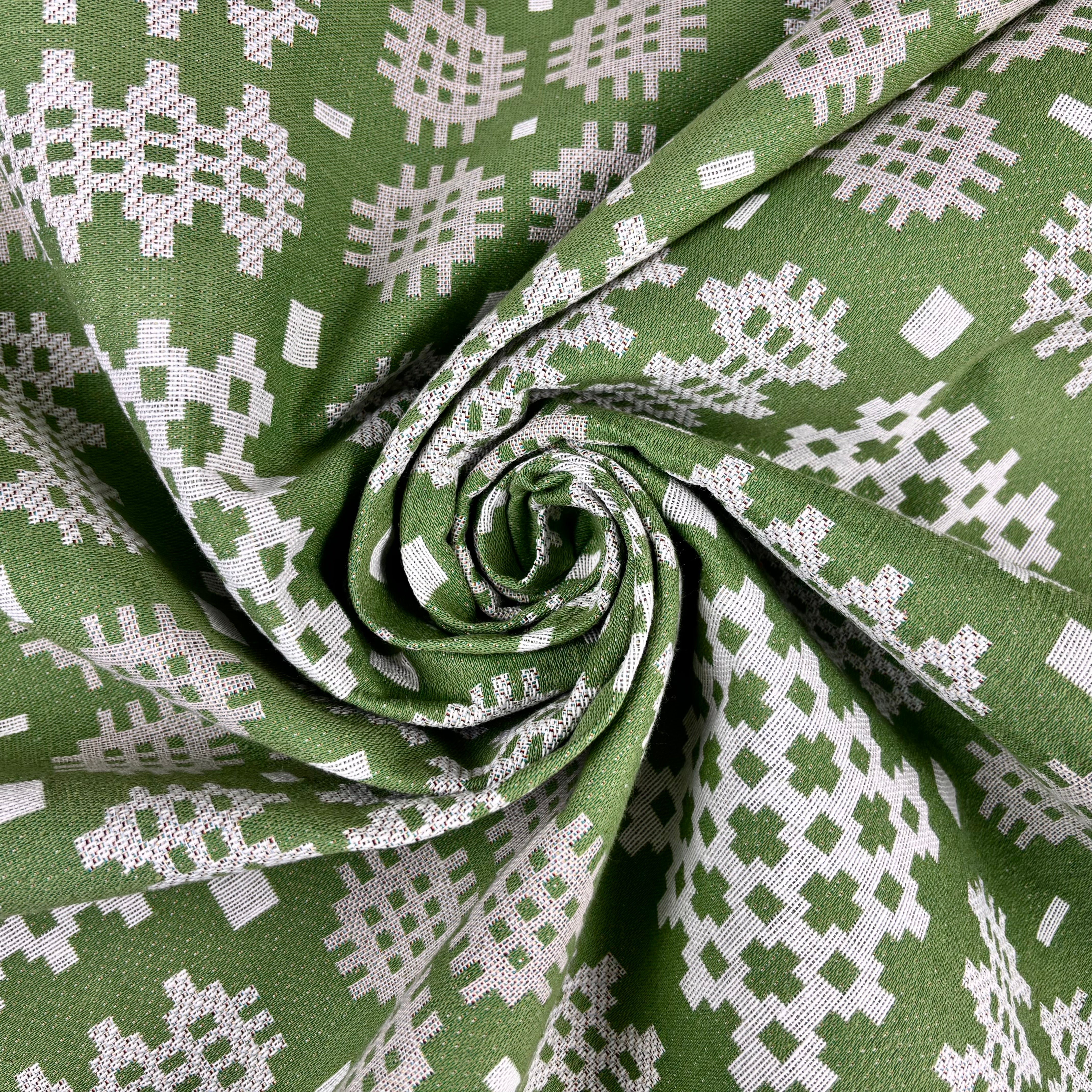 S296 Welsh Blanket Tapestry Green