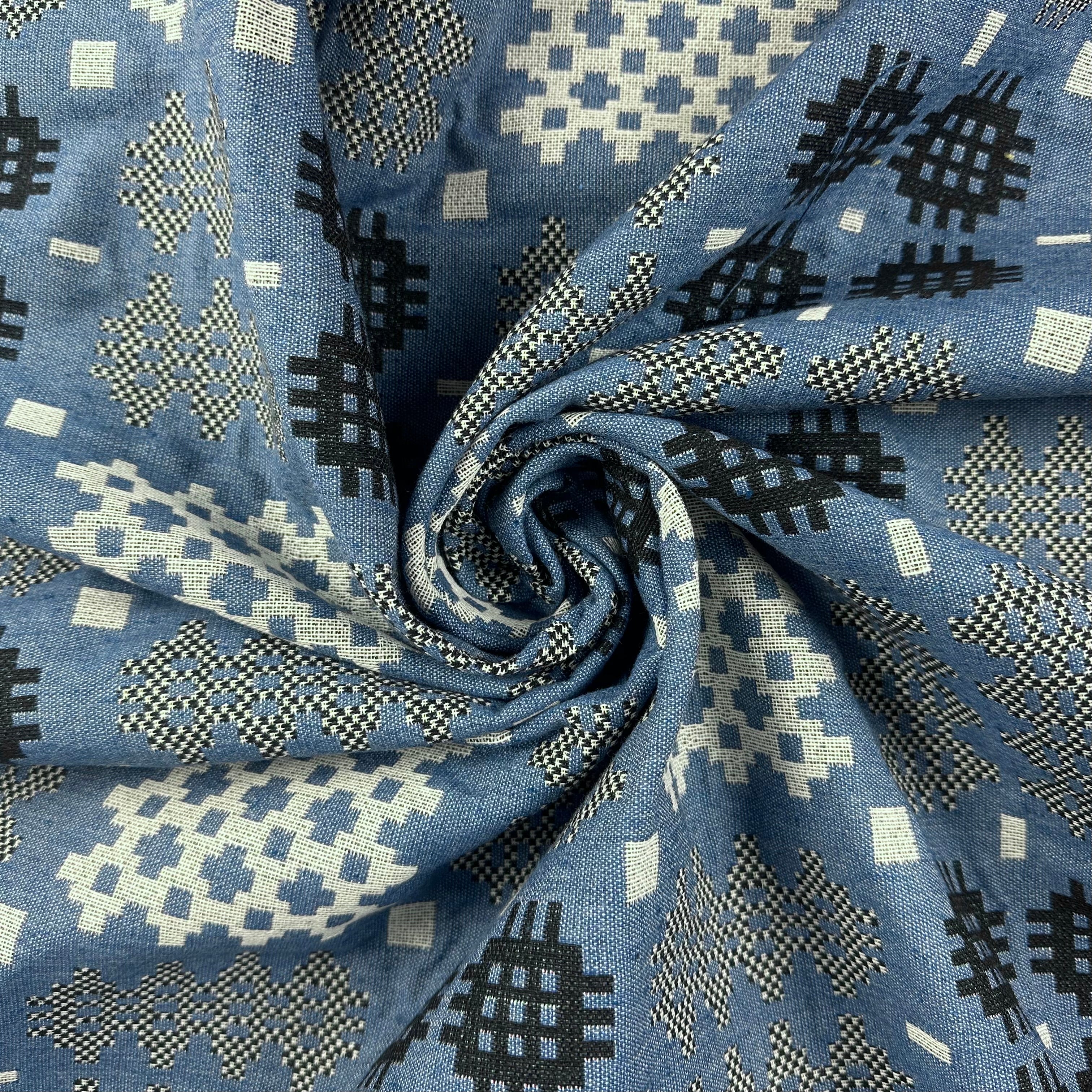 S302 Welsh Blanket Tapestry Tegid Blue