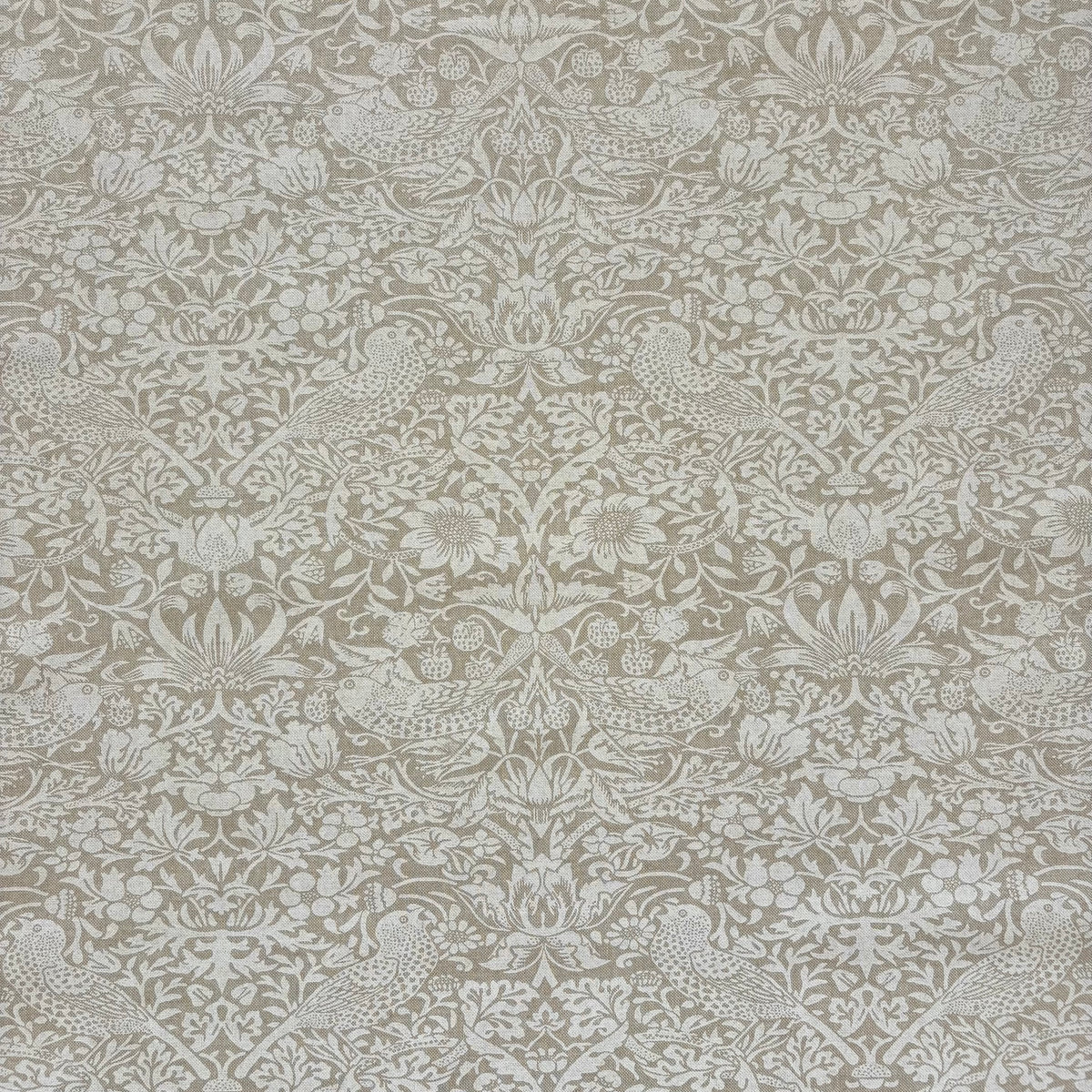 K46 Strawberry Thief Tone On Tone Linen Fabric 