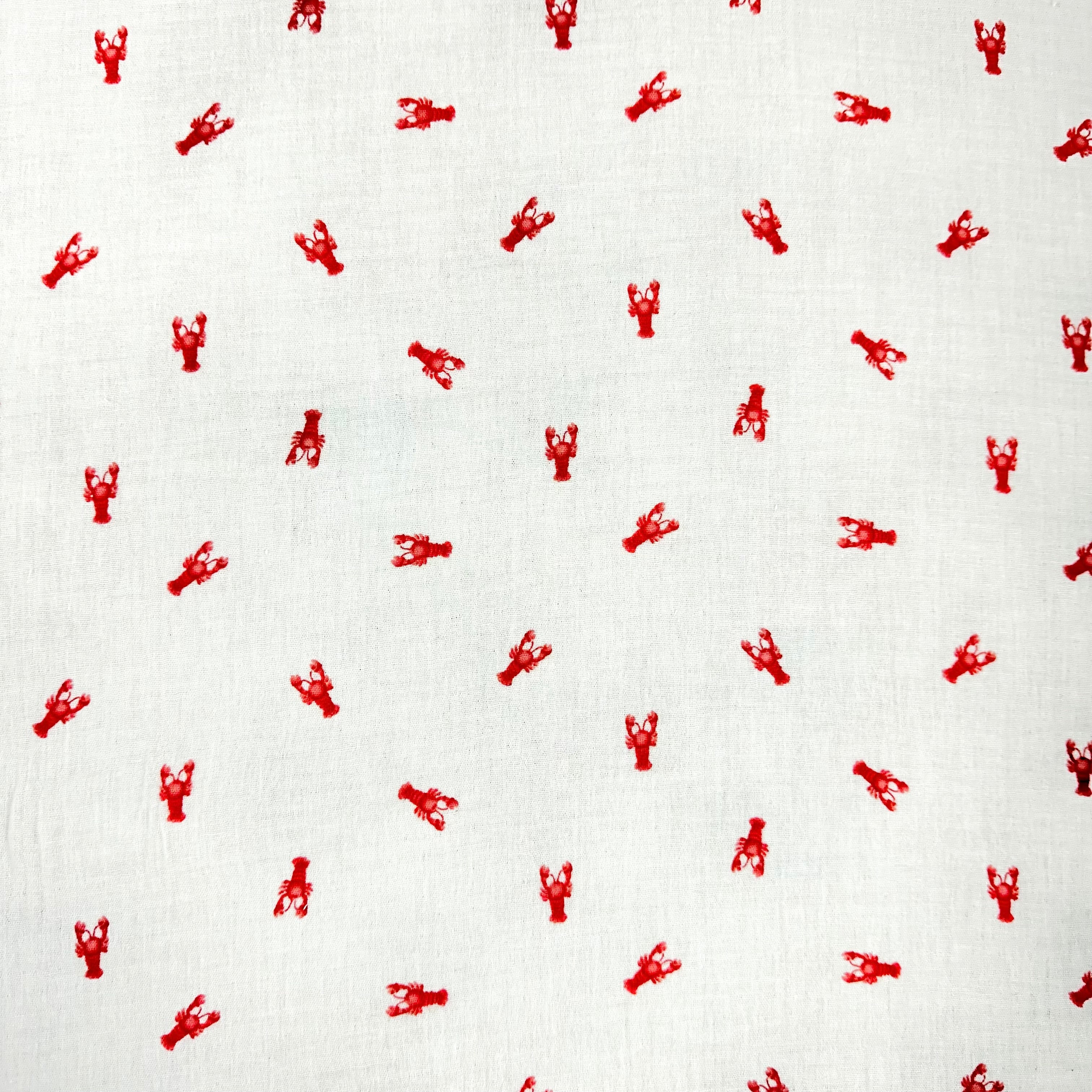 Lobster Double Muslin White T568 Fabric