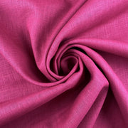 Natural Ramie Linen Look Raspberry C787 Gathered