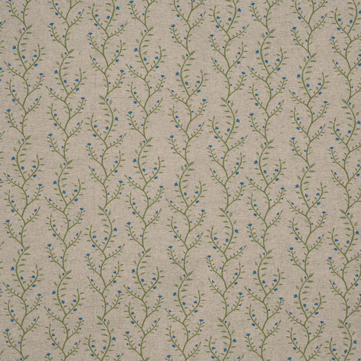 Prestigious Textiles Boughton Cornflower floral cotton linen fabric from the Greenhouse collection