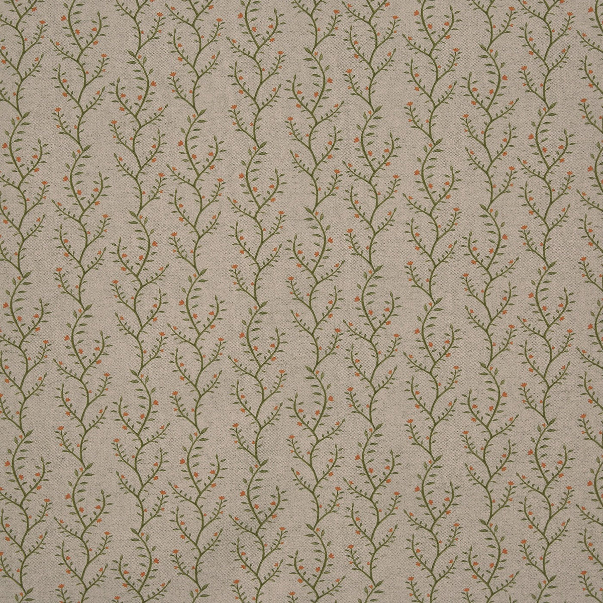 Prestigious Textiles Boughton Ginger floral cotton linen fabric from the Greenhouse collection