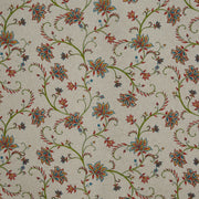 Prestigious Textiles Kentwell Poppy floral cotton linen fabric from the Greenhouse collection