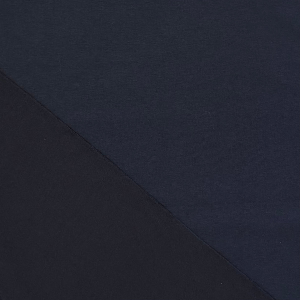 Super Soft Sweatshirting Navy C863 Fabric Reverse