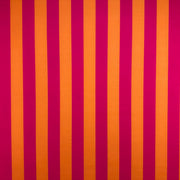 T545 Bold Candy Stripe Pink Striped fabric with alternating red and orange vertical stripes