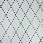 Tex Ex 2938 Embroidered Diamond Trellis Linen Denim