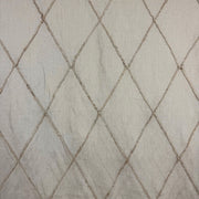 Tex Ex 2939 Embroidered Diamond Trellis Linen Natural