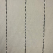 Tex Ex 2940 Embroidered Blanket Stitch Stripe Natural Fabric