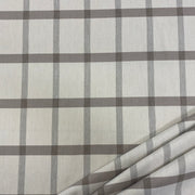 Ivory wool effect tartan for upholstery and curtains 