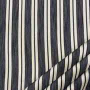 Tex Ex Arley woven stripe Charcoal Tex Ex 2922 Fabric