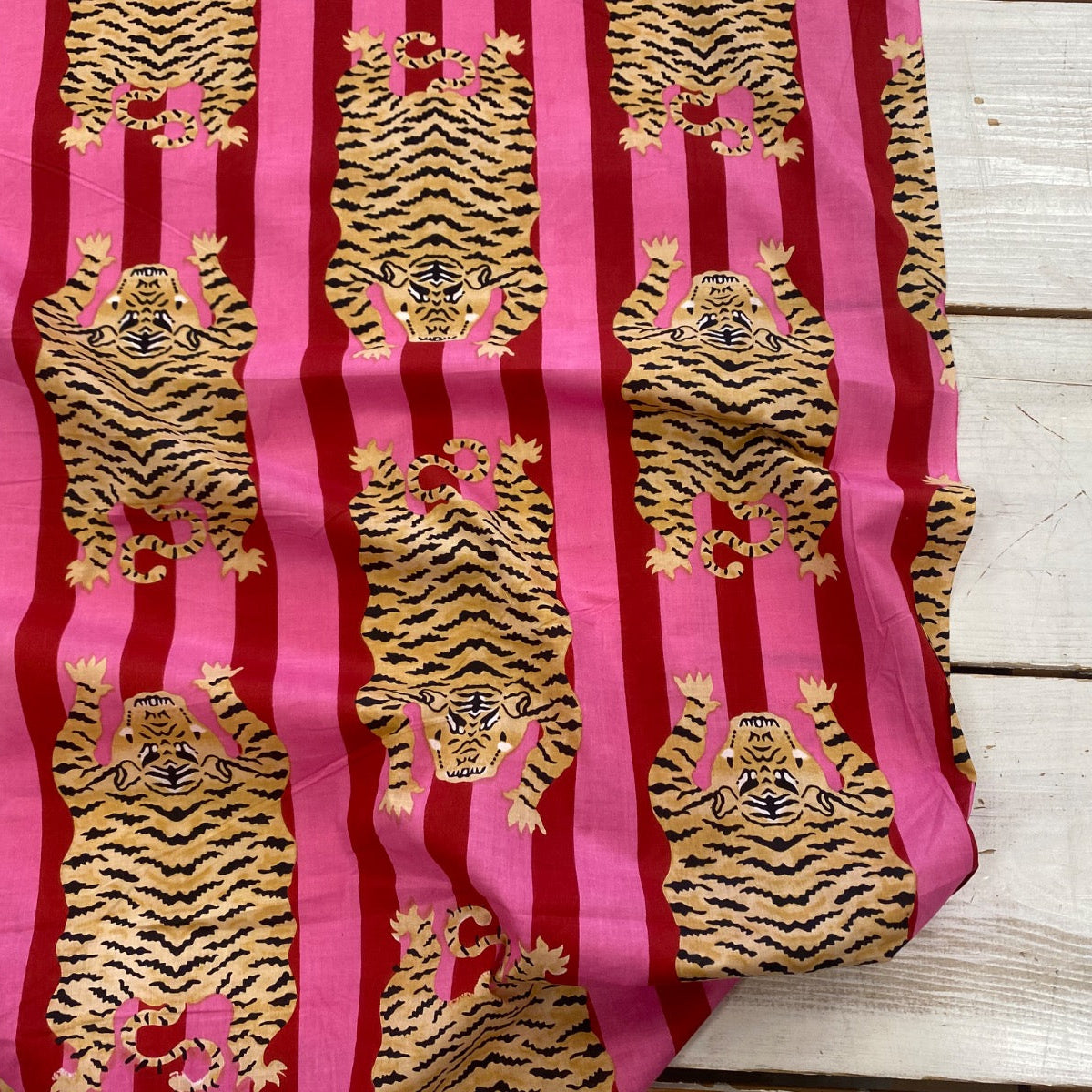 The Tiger Stripe Indian Print Candy Tex Ex 2914 Fabric