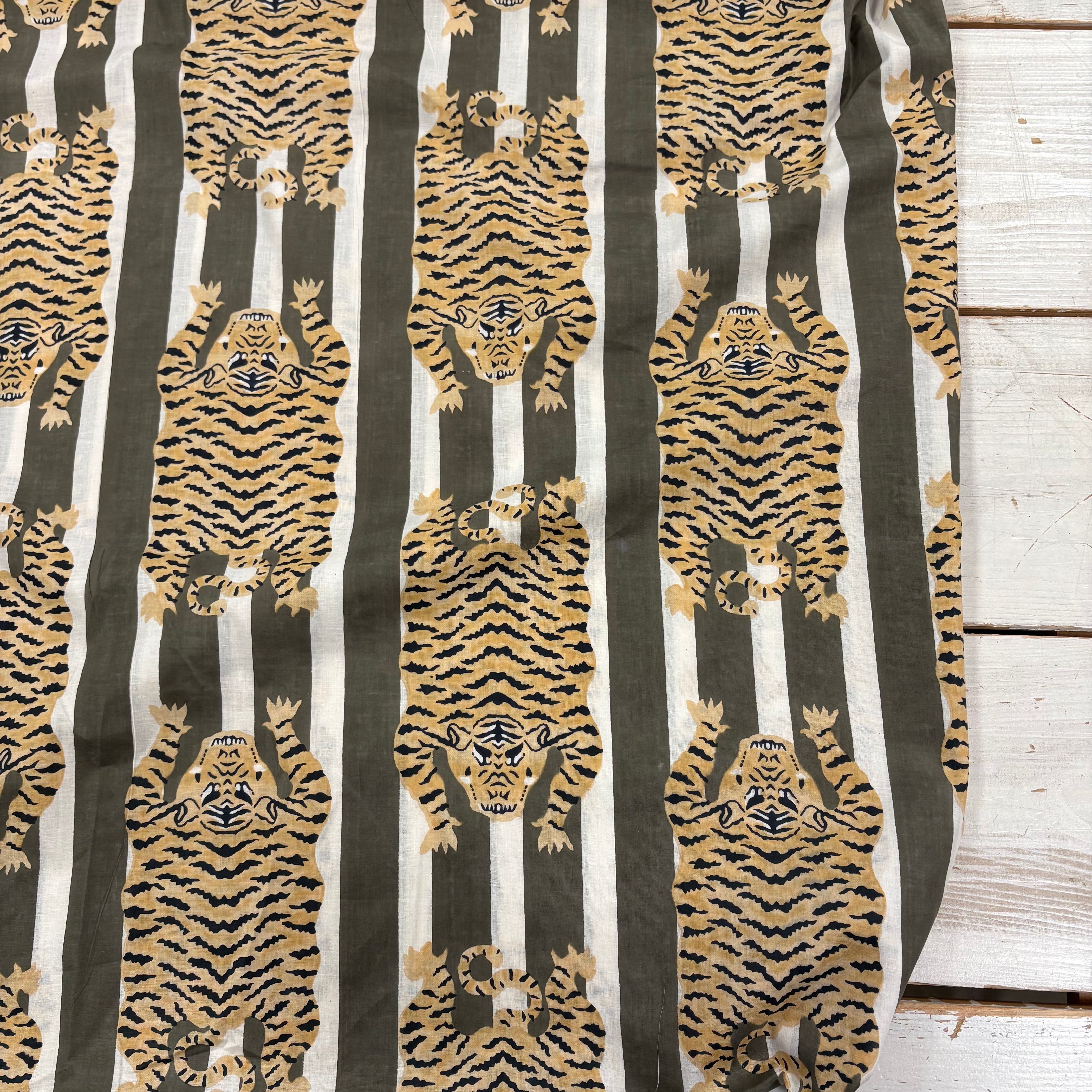 The Tiger Stripe Indian Print Stone Tex Ex 2941