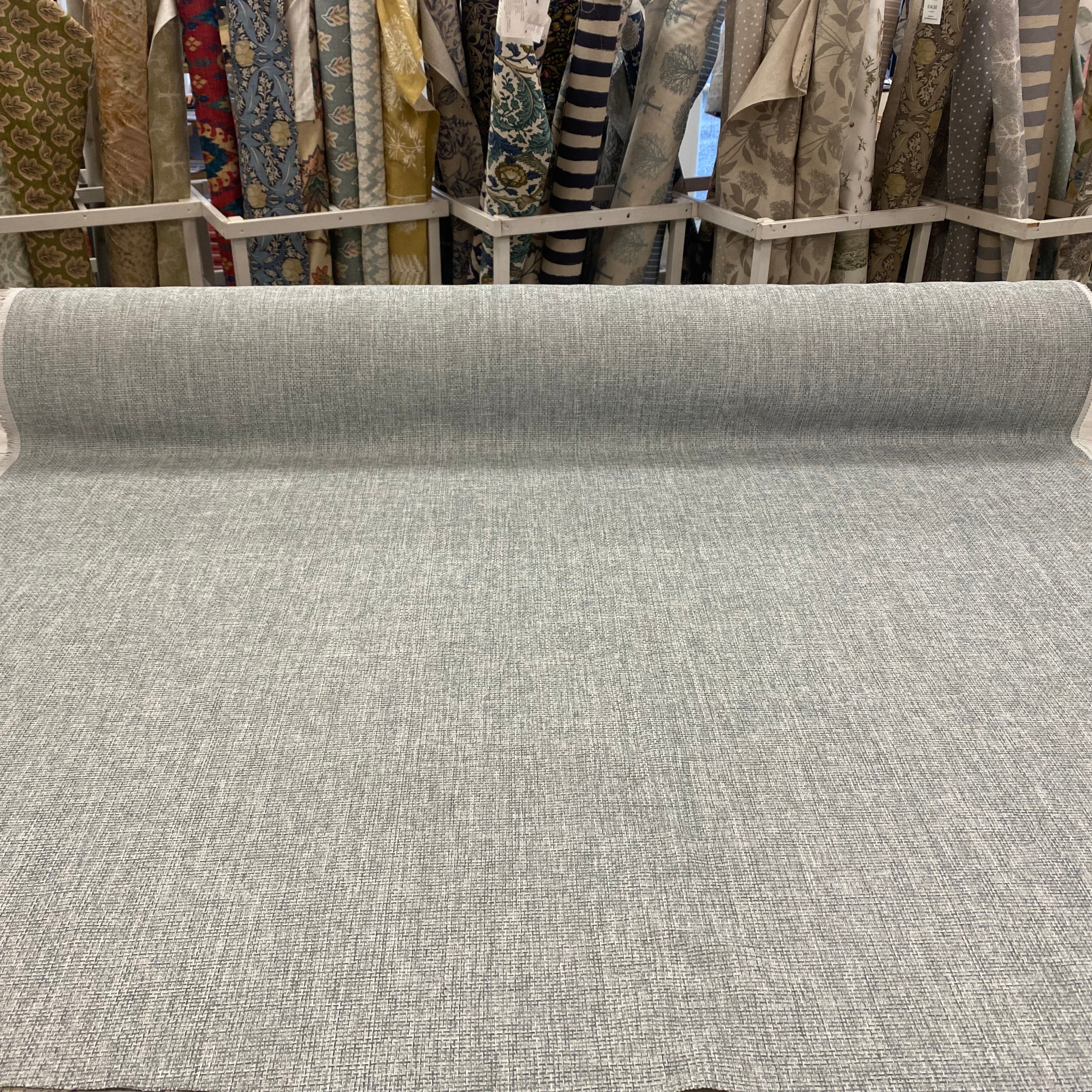 Voyage Remus Plain Light Blue Tex Ex 2926 Fabric Full Width