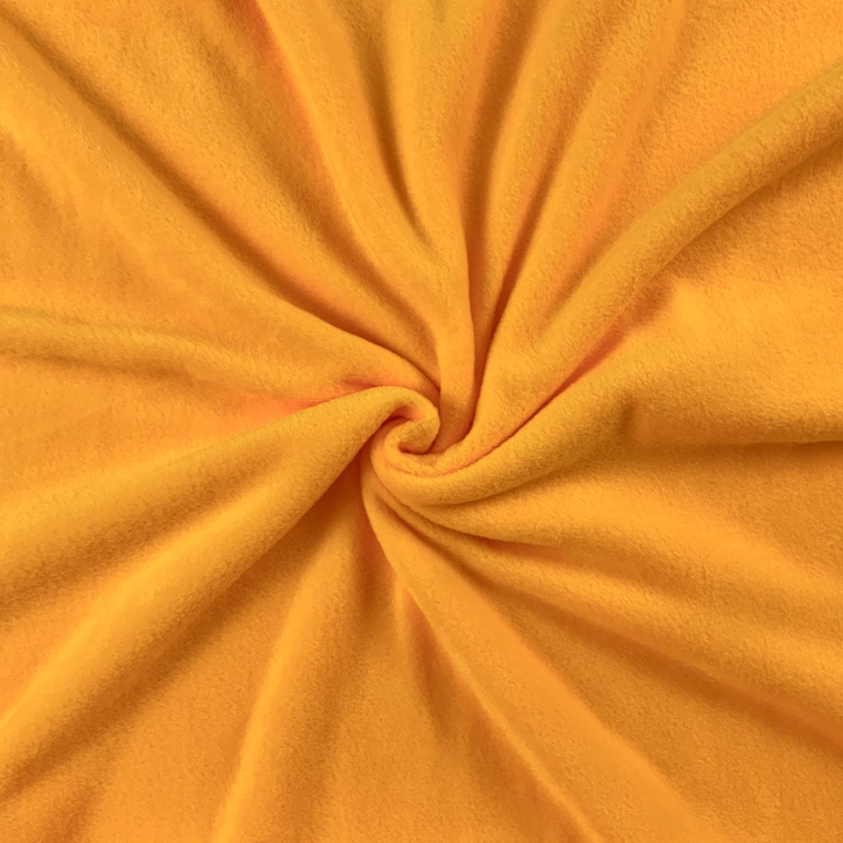 Yellow Polar Fleece Fabric Gathered